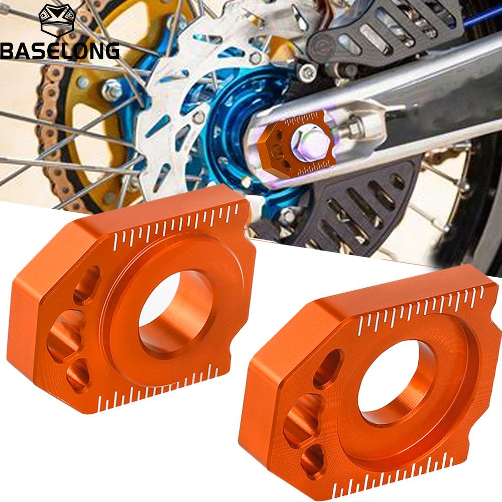 530 Chain - Oranje CNC Achterkettingspanner Asblok Voor KTM